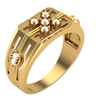 Elite Linear Stride Diamond Ring