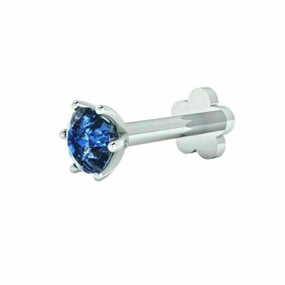 BlueSpark Silver Nose Pin