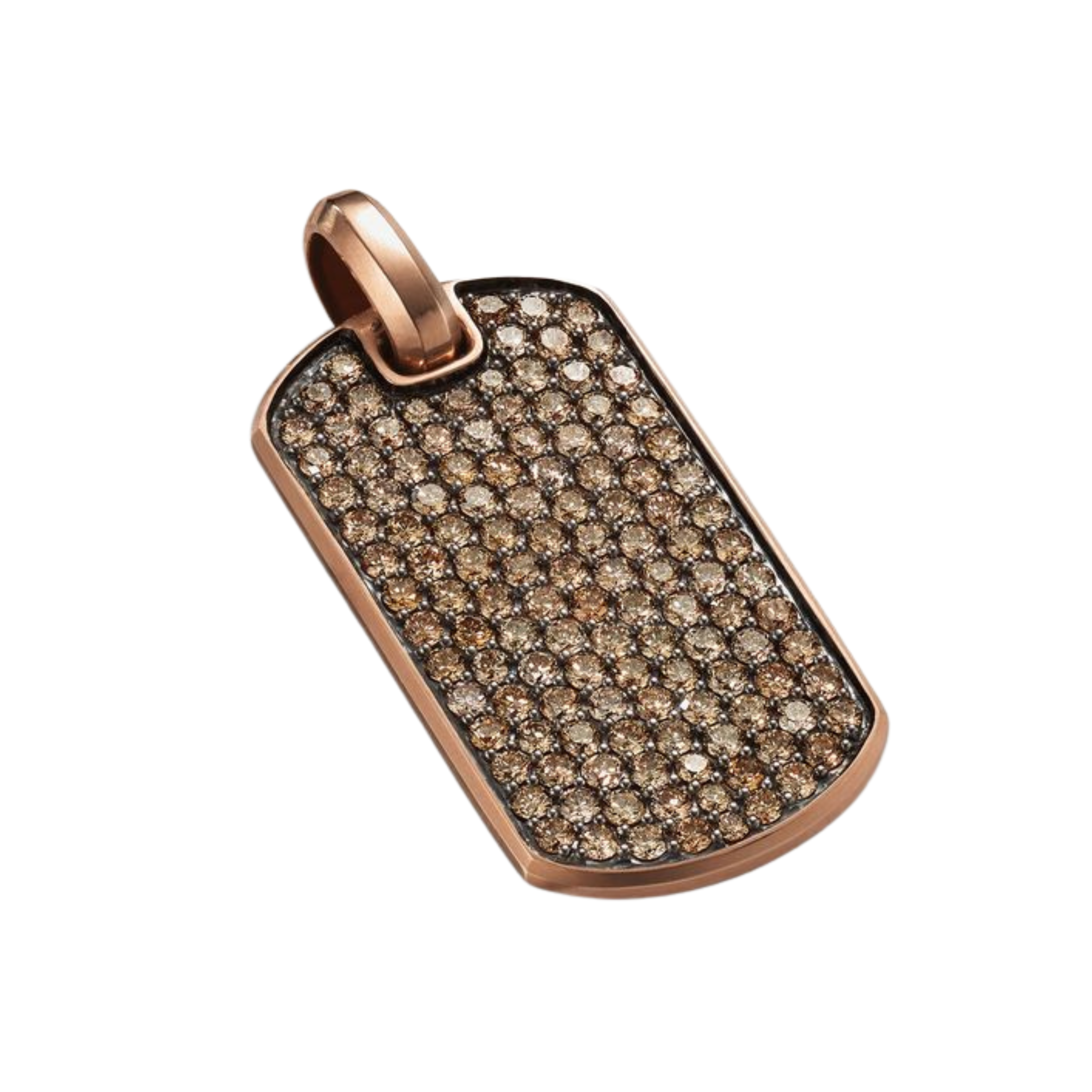 Rosetta Champagne Pavé Pendant