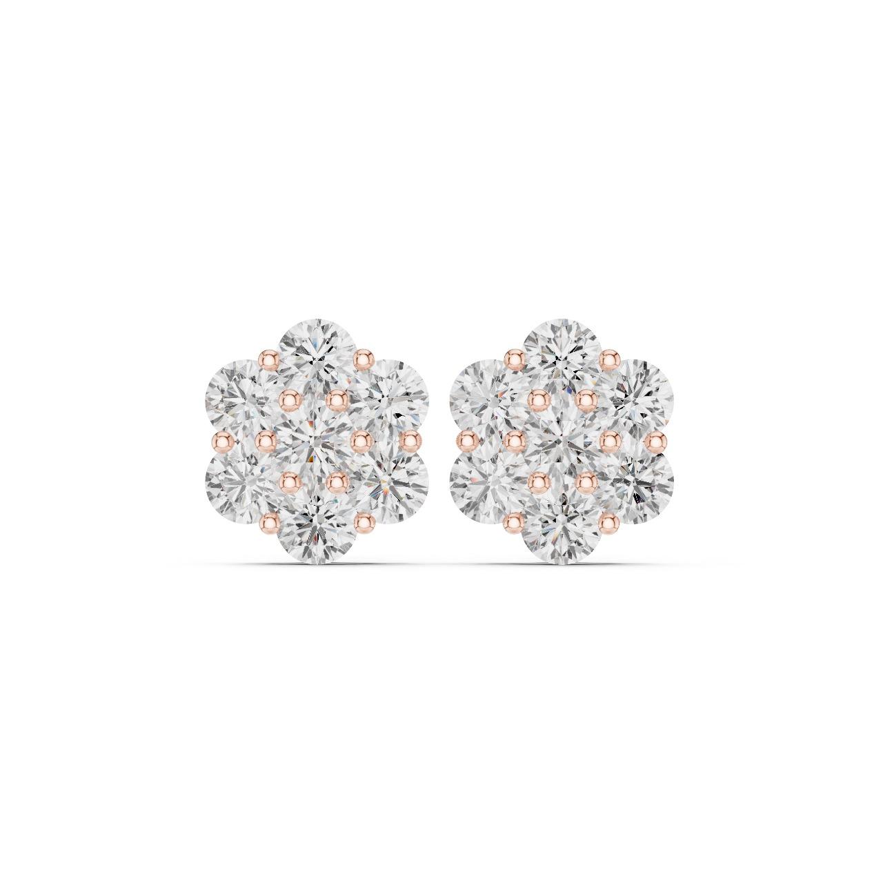Petal Cluster Sparkle Studs