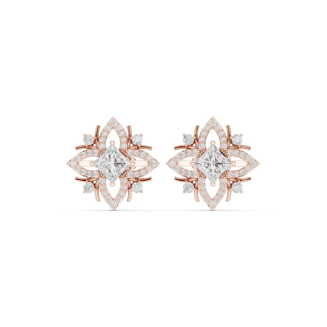 Petal Vine Marquise Studs
