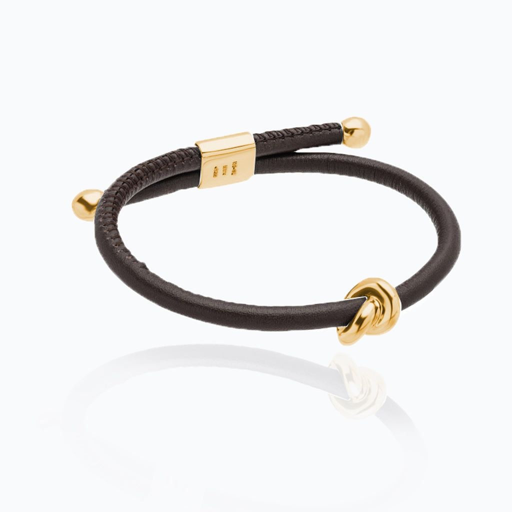 Slim Leather Loop Bracelet