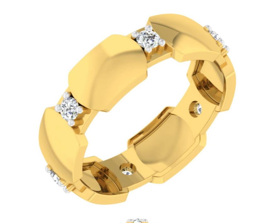 Bold Facet Diamond Bangle