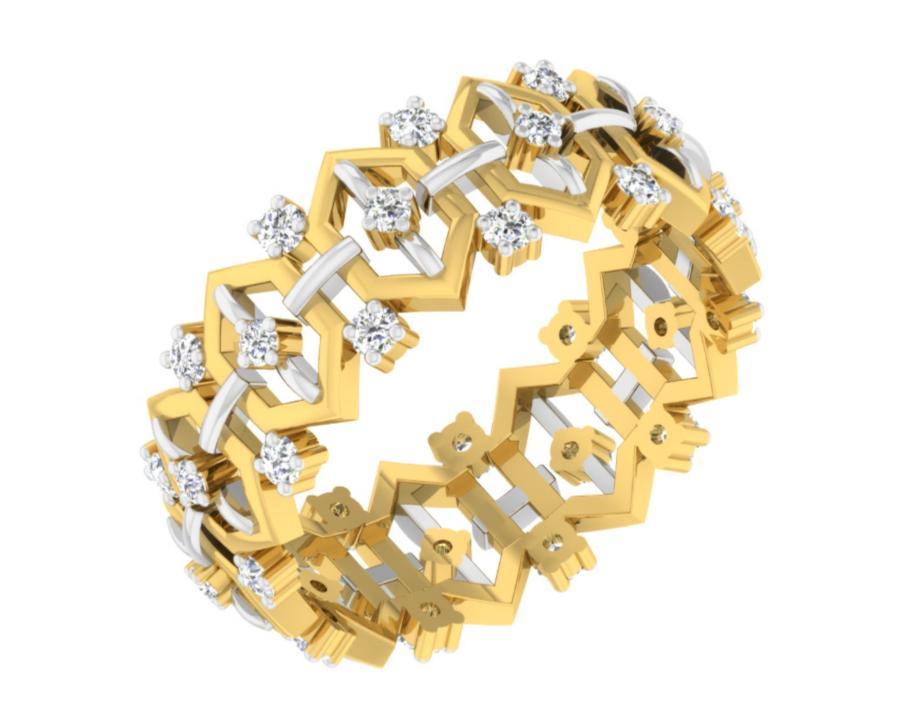 Hexa Star Diamond Bangle