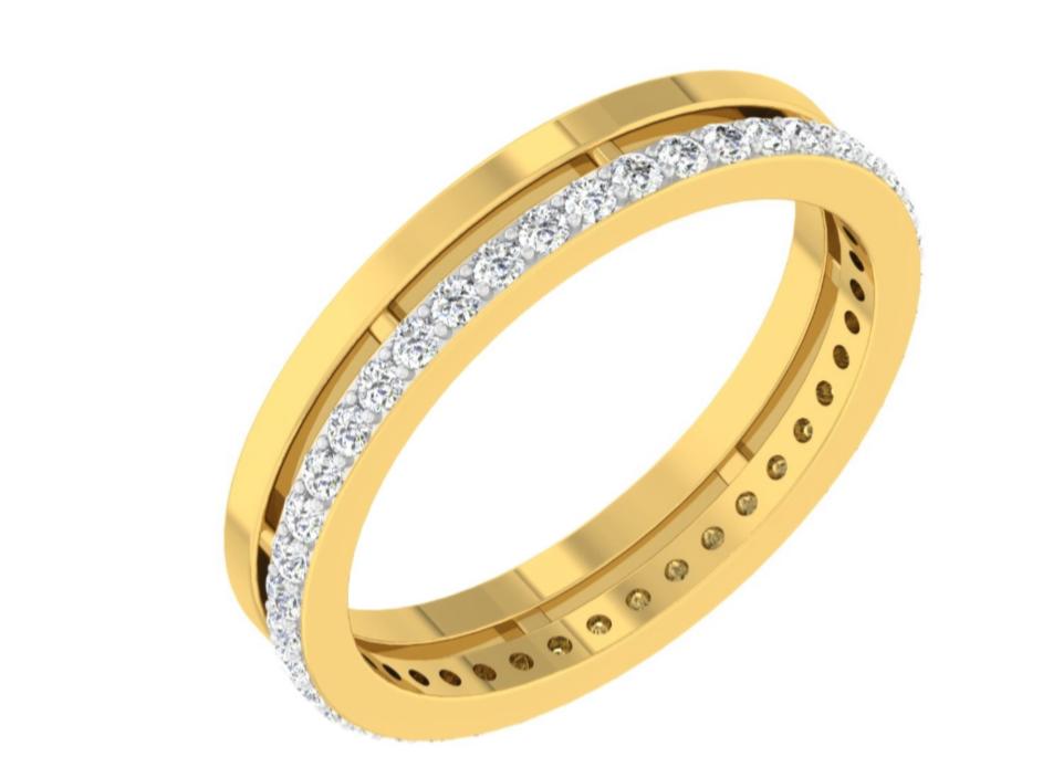 Classic Single Row Diamond Bangle