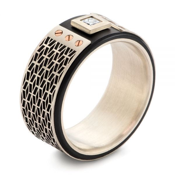Industrial Diamond Grid Ring
