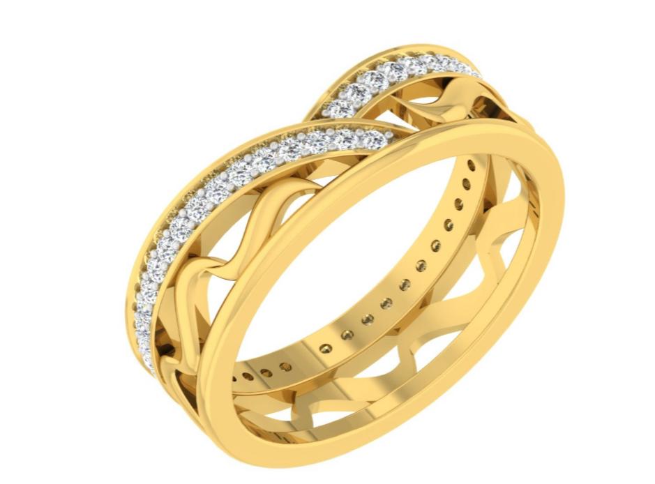 Twisted Vine Diamond Bangle