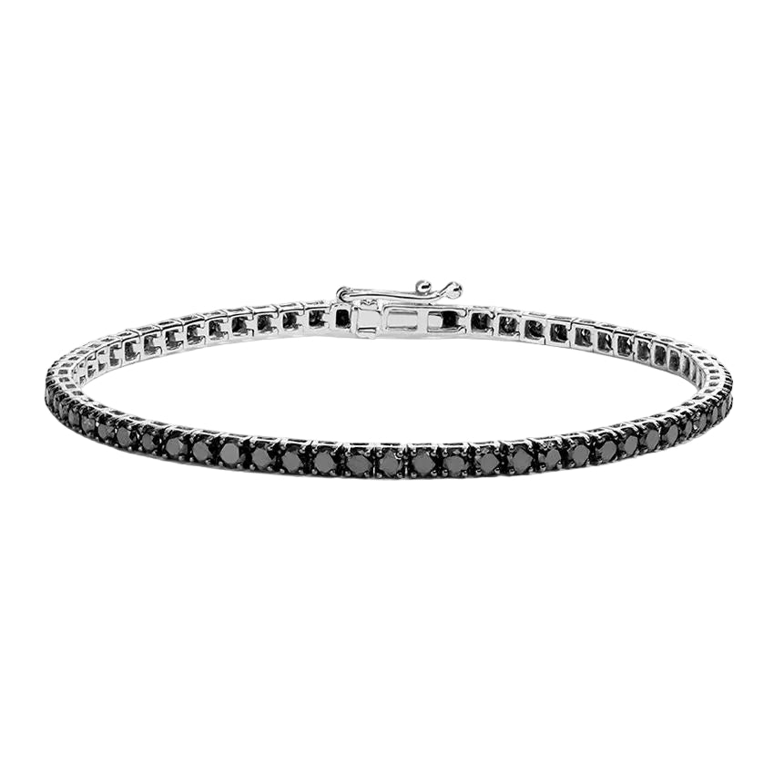 Black Diamond Tennis Bracelet