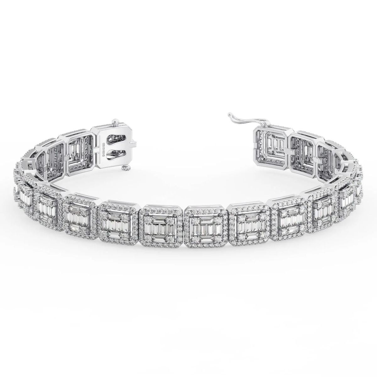 Emerald-Cut Cluster Bracelet
