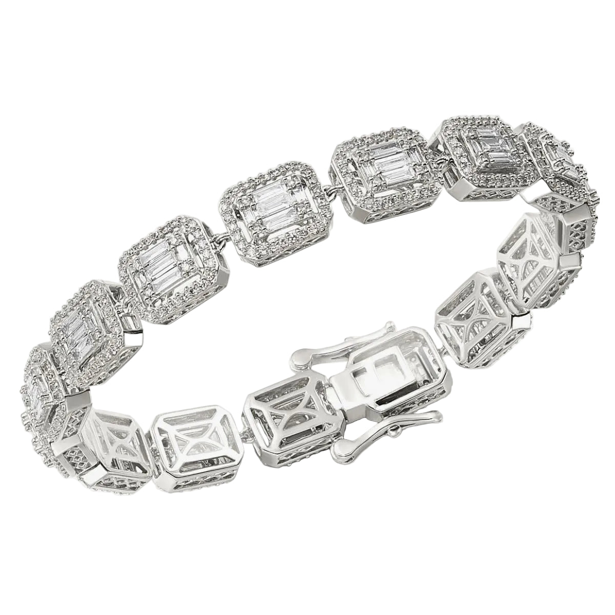 Geometric Emerald-Cut Bracelet