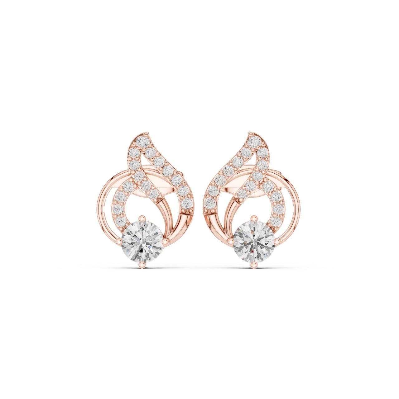 Twirl Symphony Diamond Studs