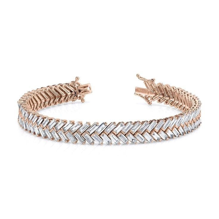 Rose Gold Baguette Bracelet