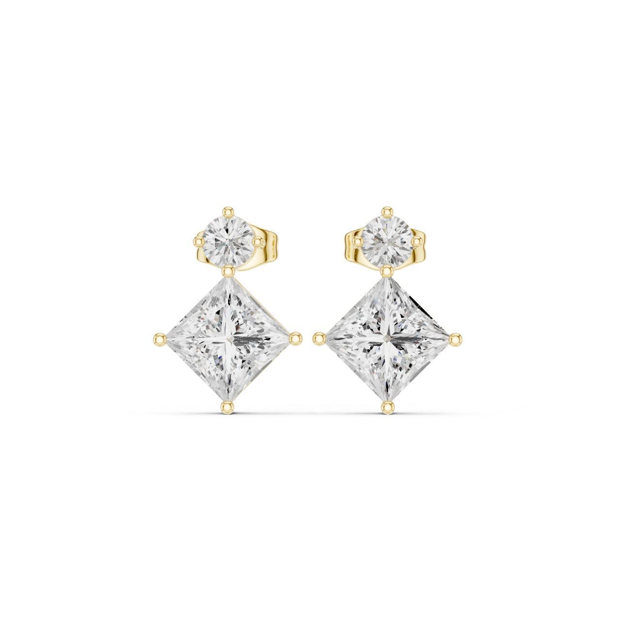 Royal Princess Drop Earrings (Gold Variant)