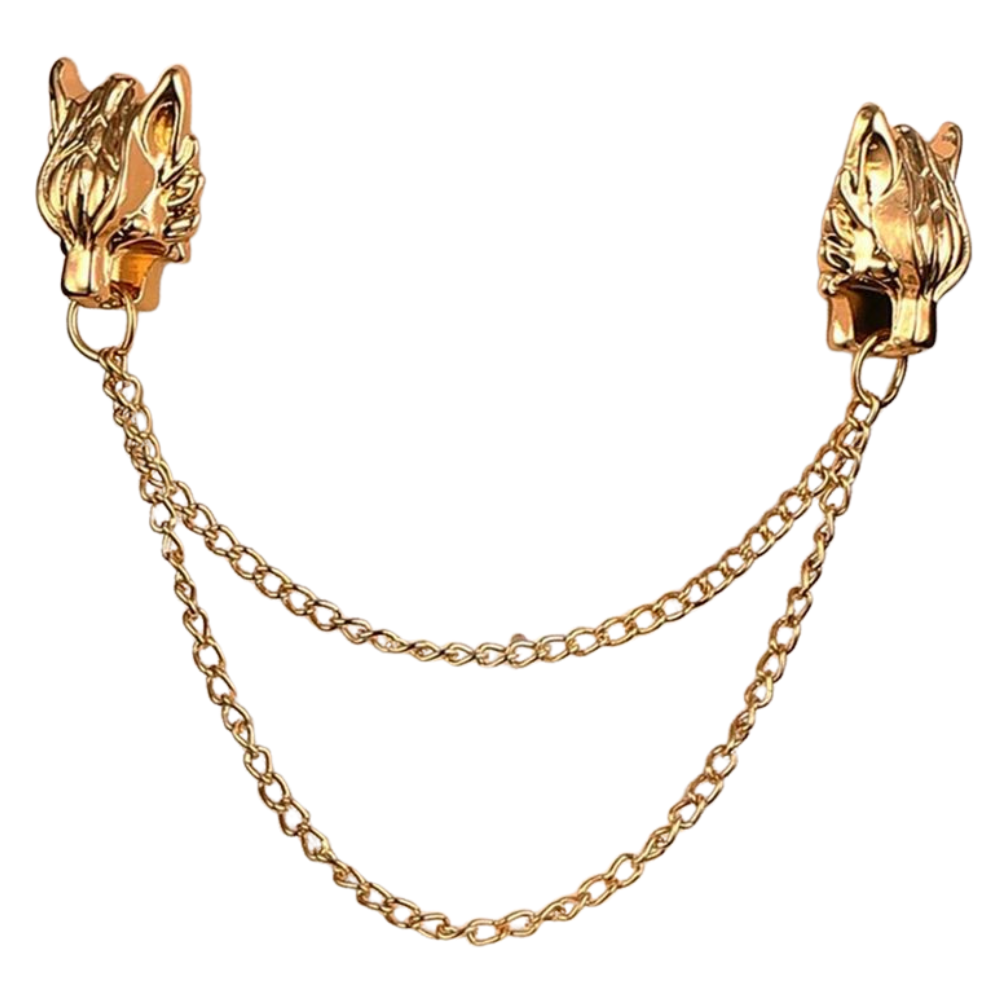 Wolf Collar Chain Brooch