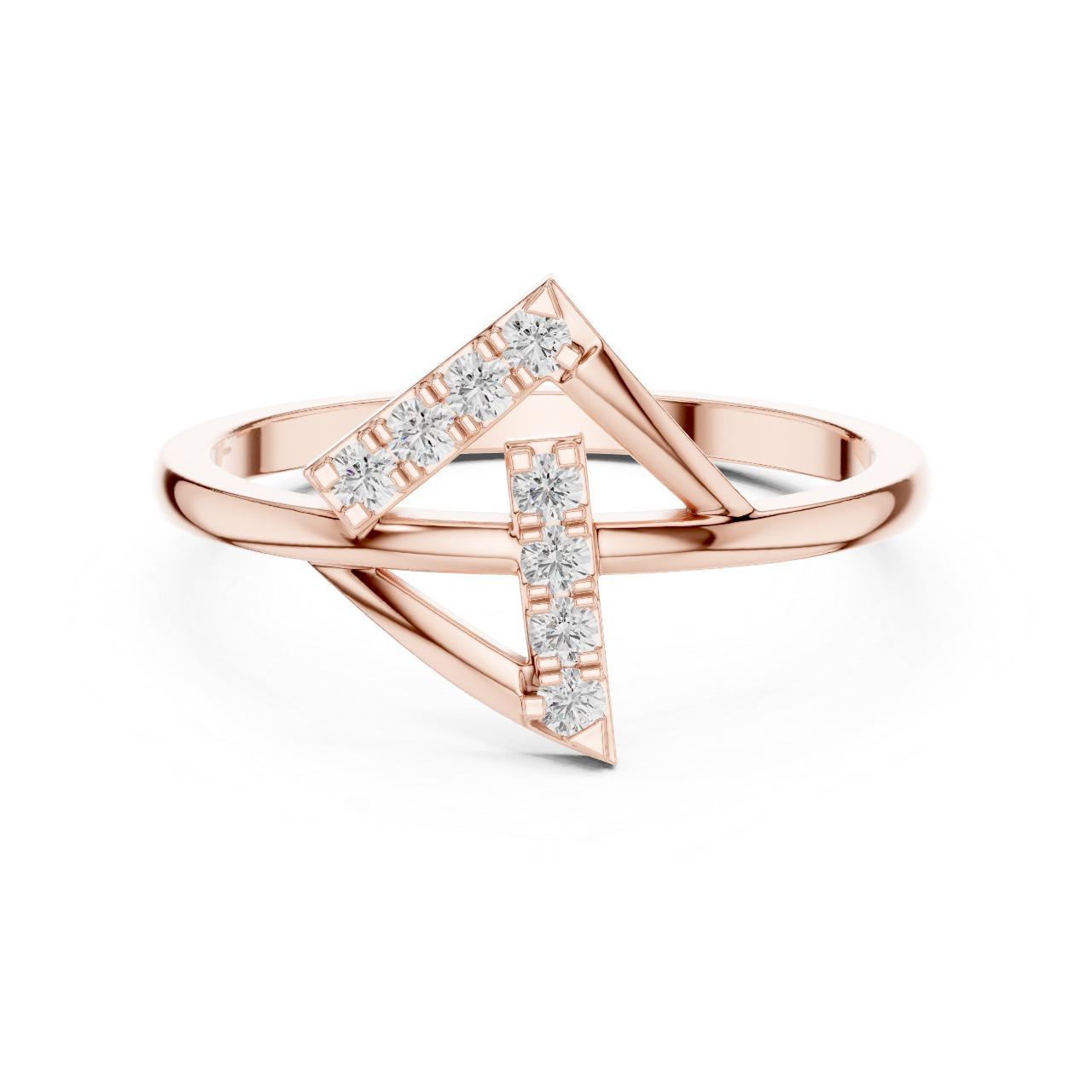 Criss-Cross Diamond Ring
