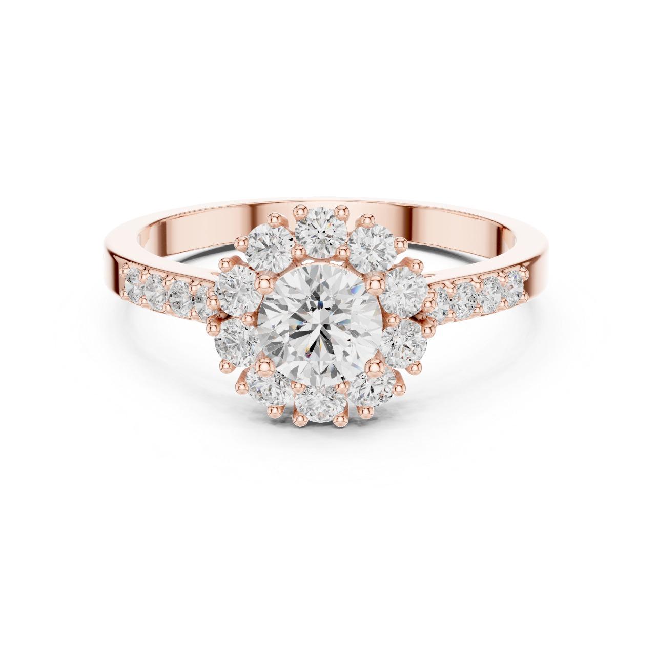 Halo Bloom Diamond Ring