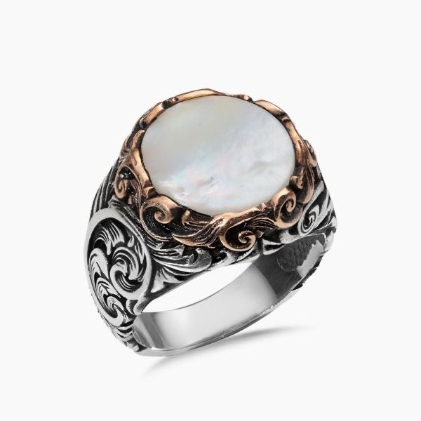 Mother of Pearl Antique Ring