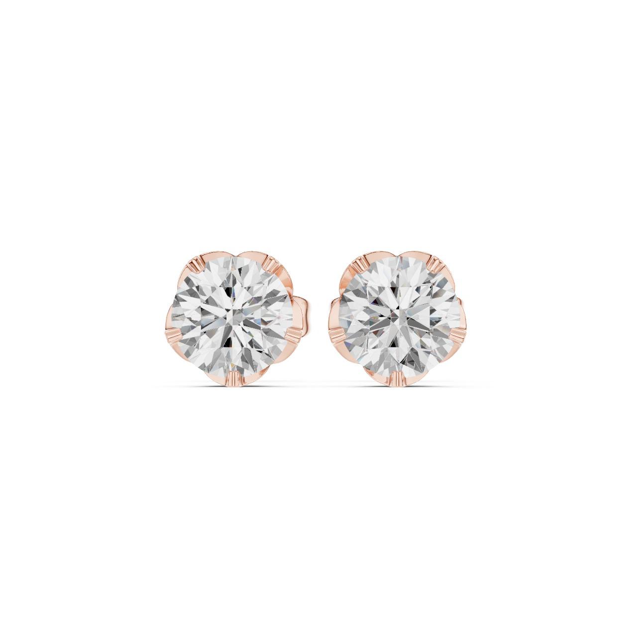 Classic Floral Stud Earrings