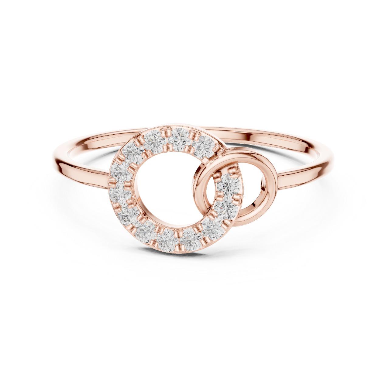 Interlocking Circle Diamond Ring