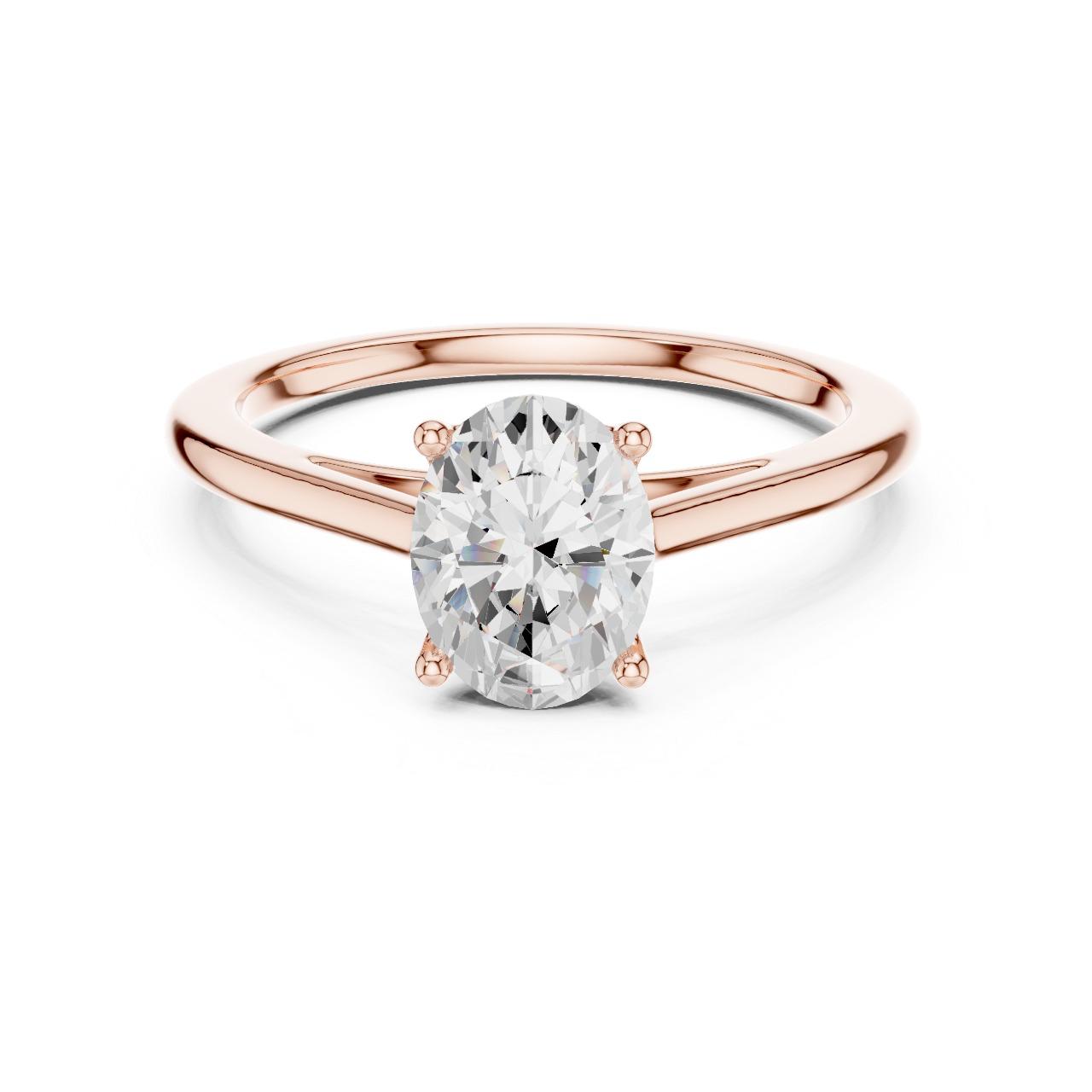 Oval Classic Solitaire Ring