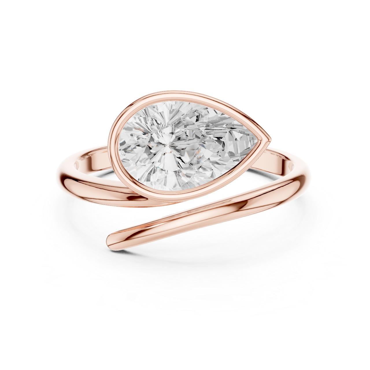 Pear Wrap Elegance Ring