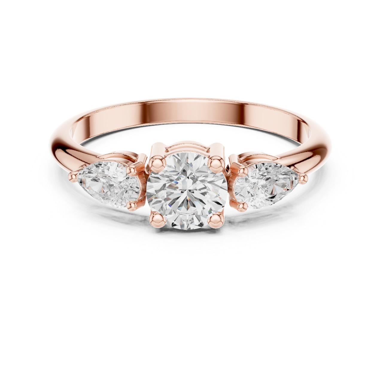Pear Trio Diamond Ring