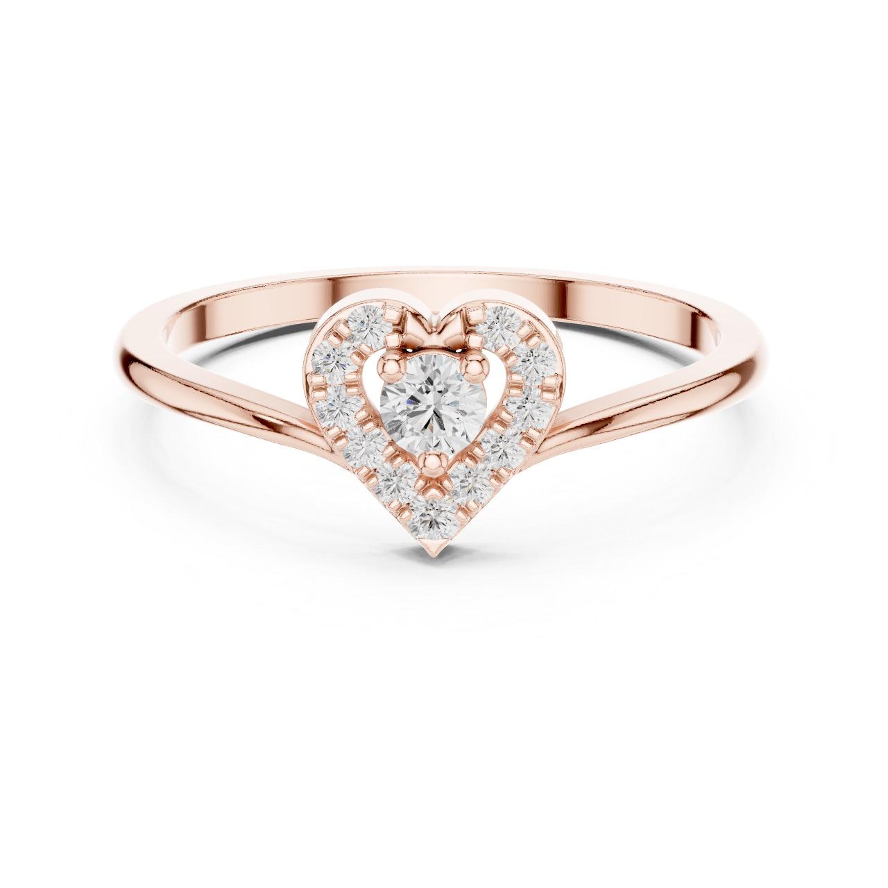 Heart Halo Promise Ring