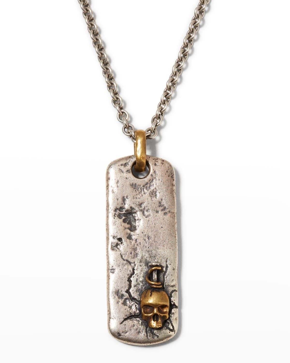 Double Skull Bite pendant