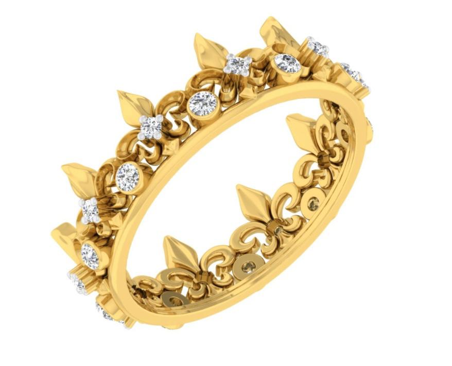 Royal Crown Diamond Ring