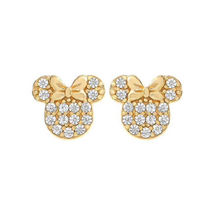 Sparkling Minnie Crystal Studs