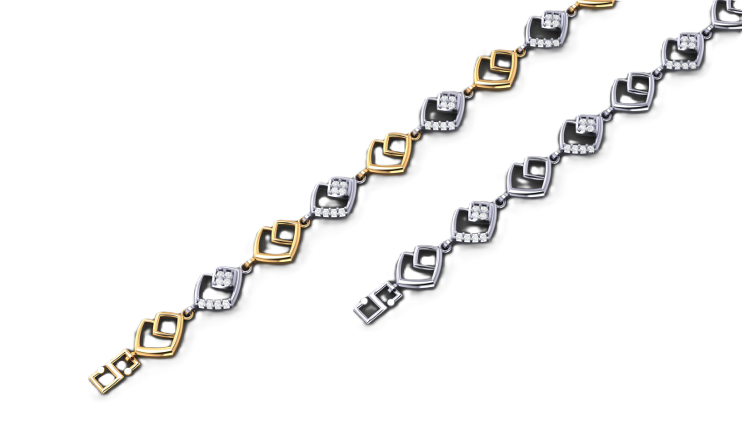 Royal Frame Diamond Anklet