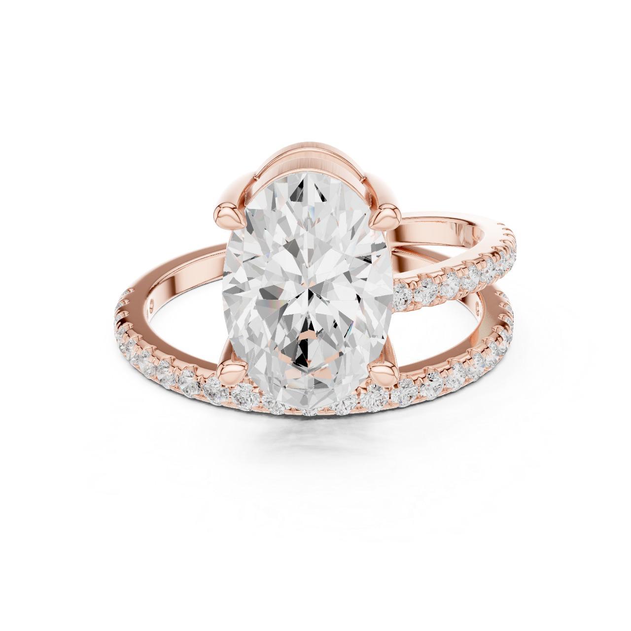 Oval Luxe Double-Band Ring