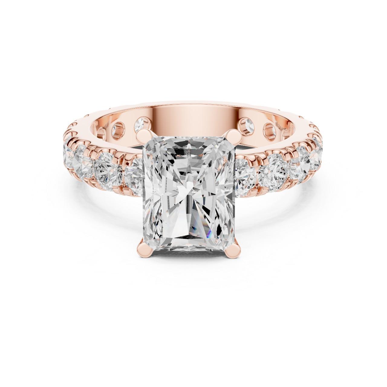 Radiant Eternity Crown Ring