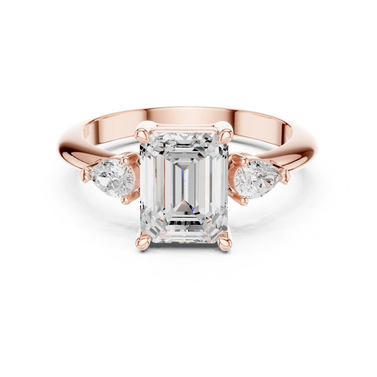 Emerald Trio Classic Ring