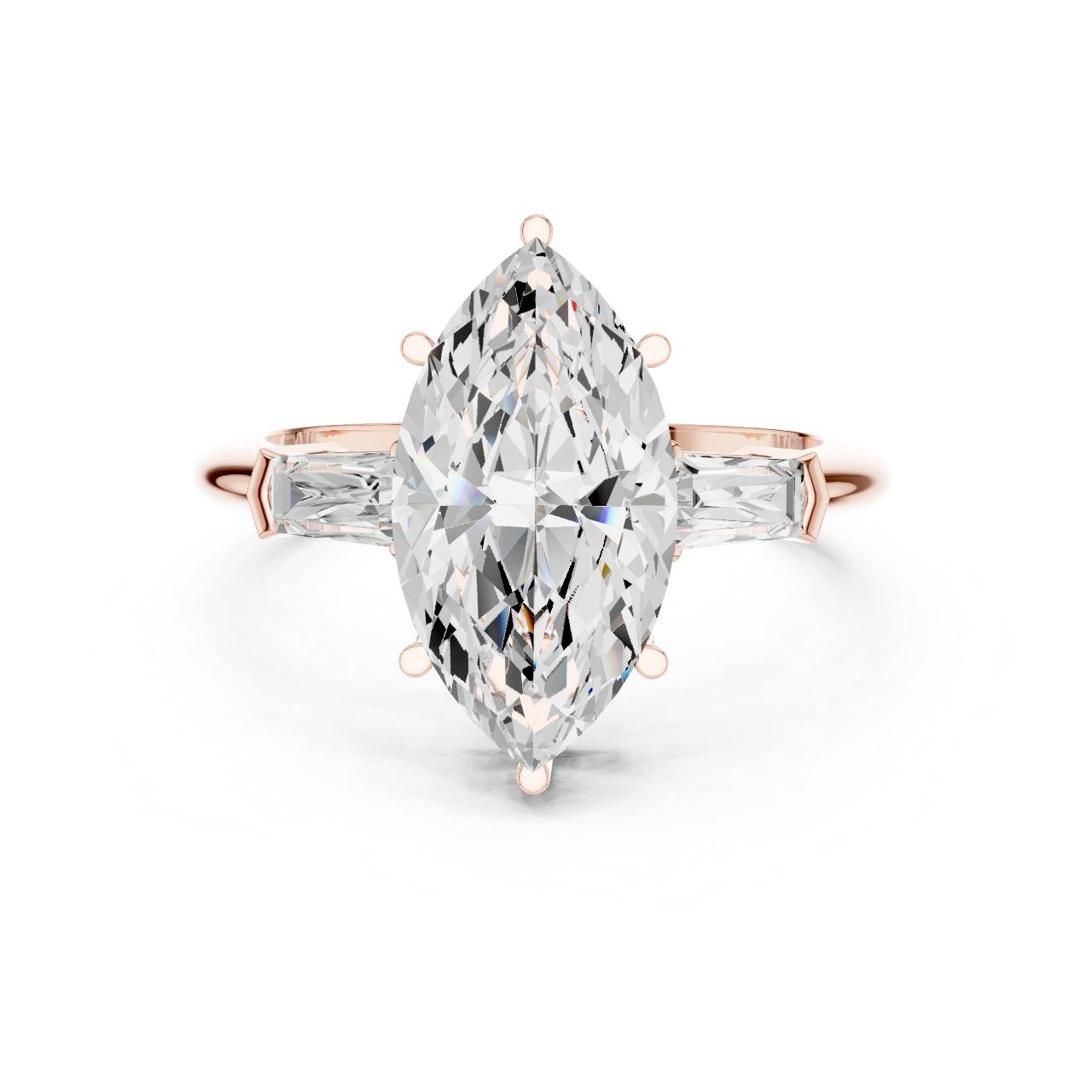 Marquise & Baguette Radiance Ring