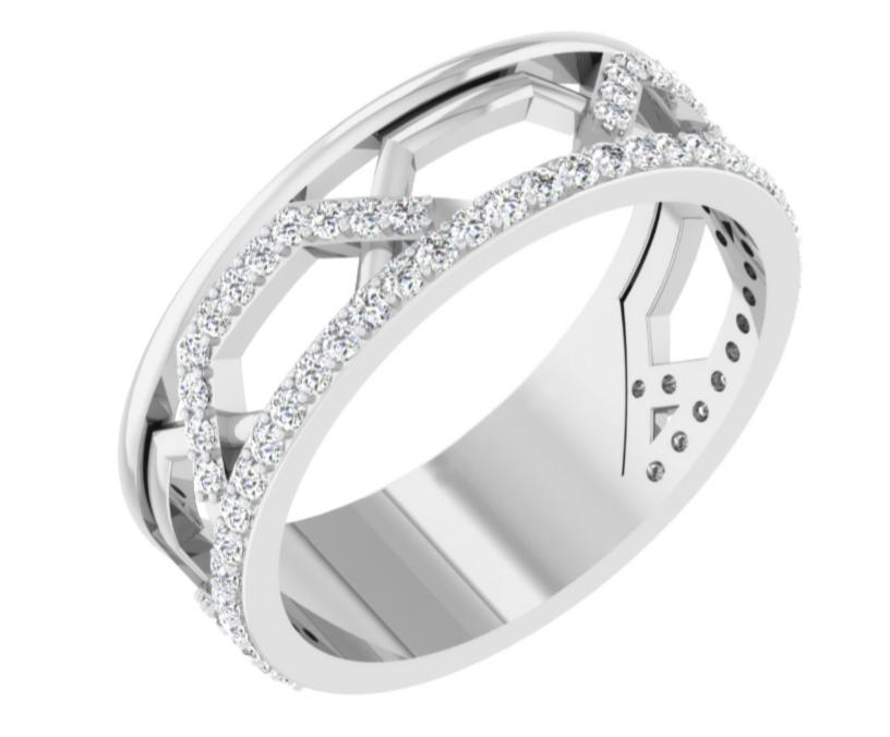 Scarlet Petal Diamond Bangle