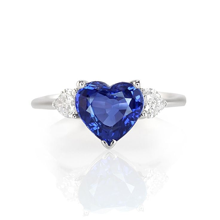 Sapphire Heart Elegance Ring