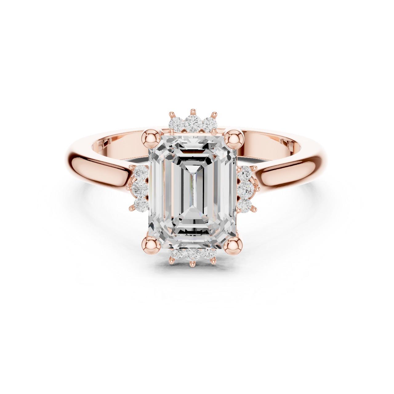 Emerald Cluster Crown Ring