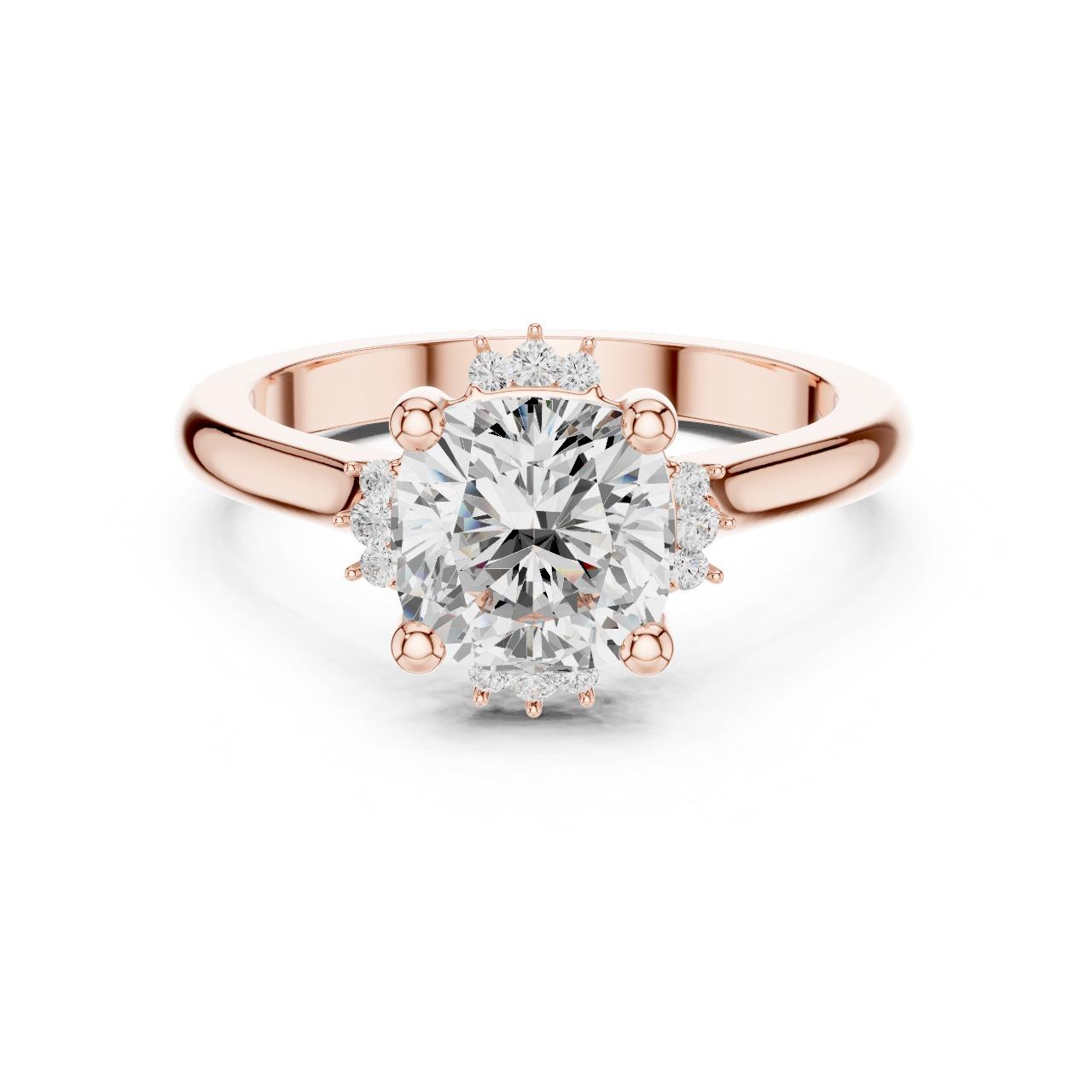 Round Blossom Trilogy Ring
