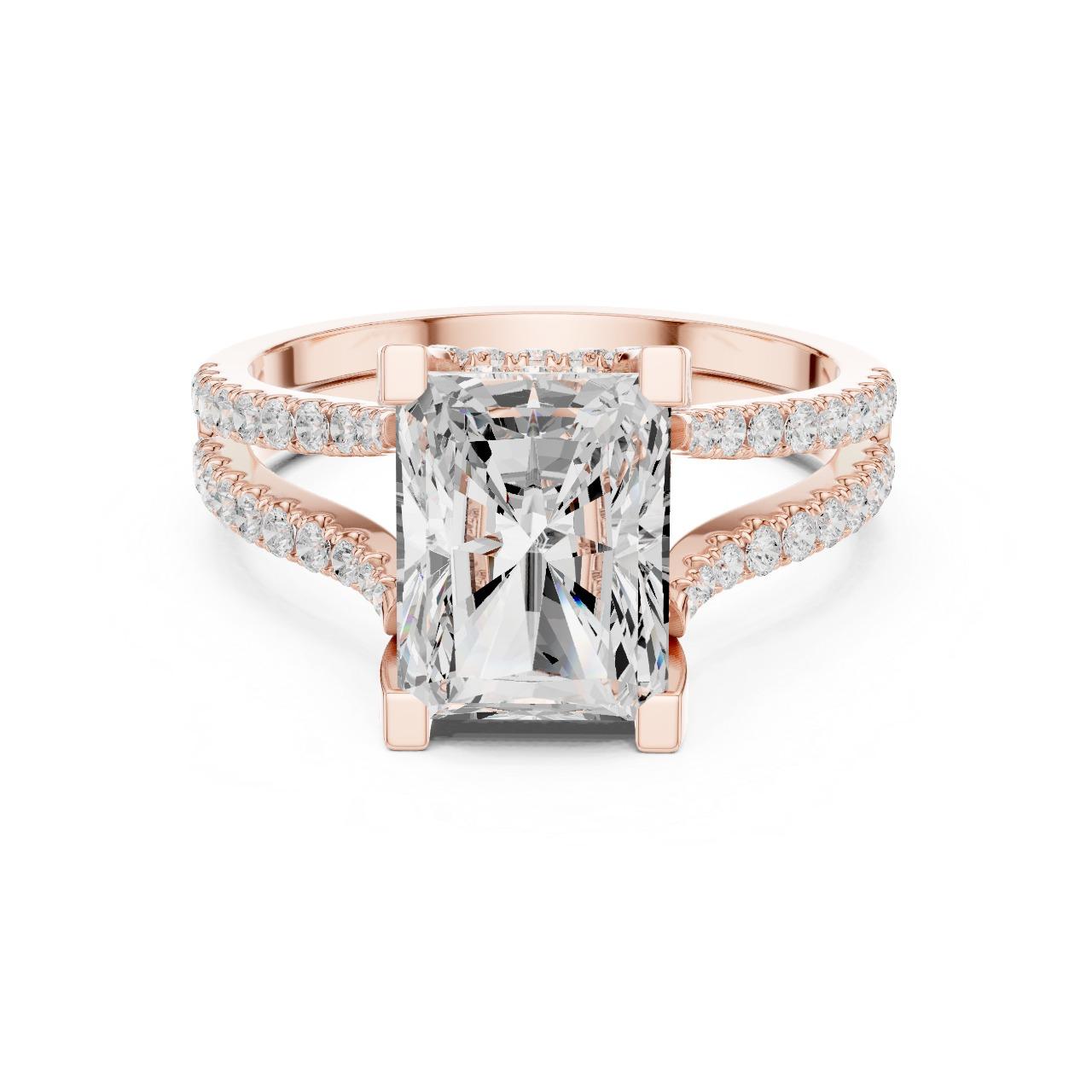Radiant Split Shank Radiance Ring