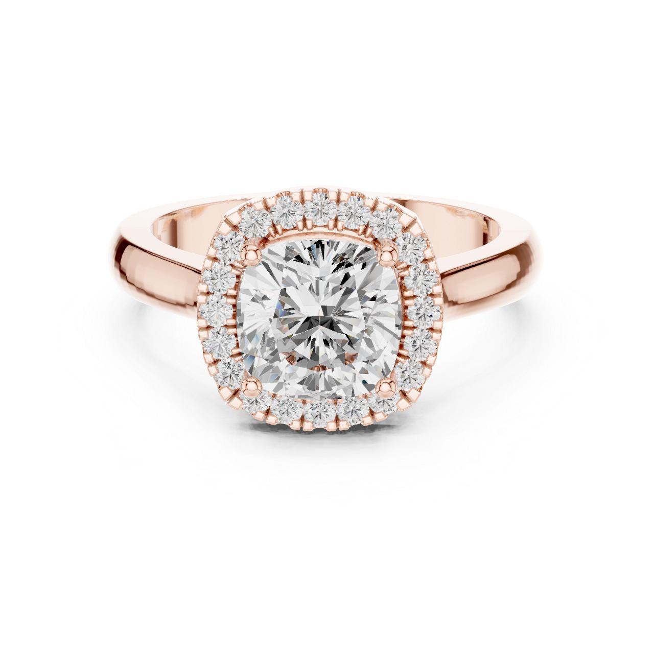 Cushion Halo Grace Ring