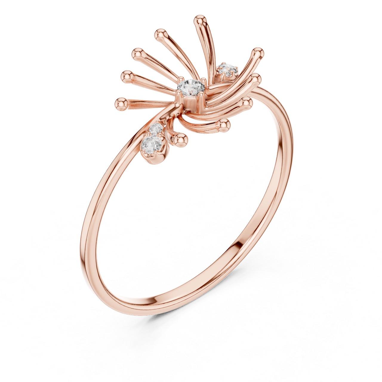 Firework Spark Diamond Ring