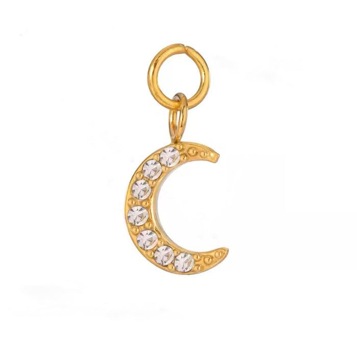 Crystal Crescent Moon Pendant