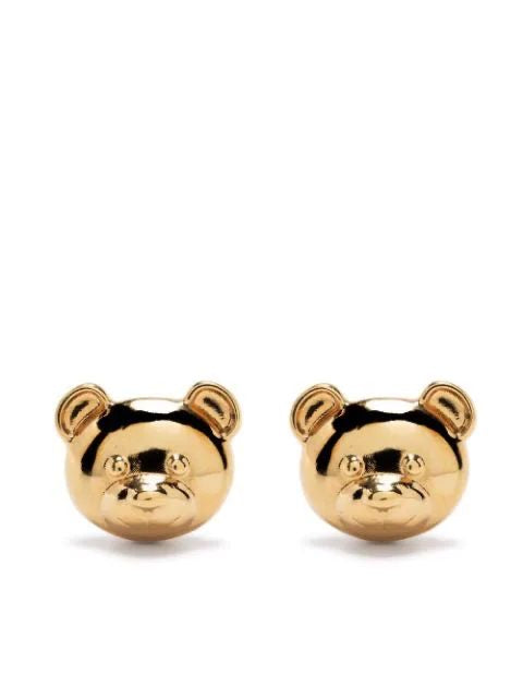 Gold Teddy Puff Studs