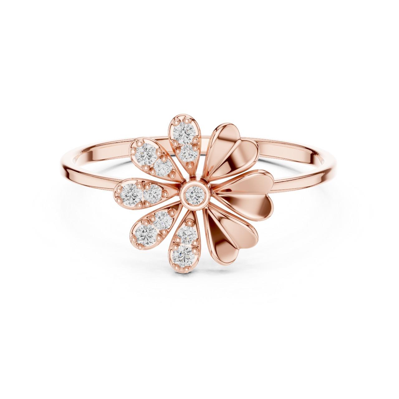 Daisy Sparkle Bloom Ring