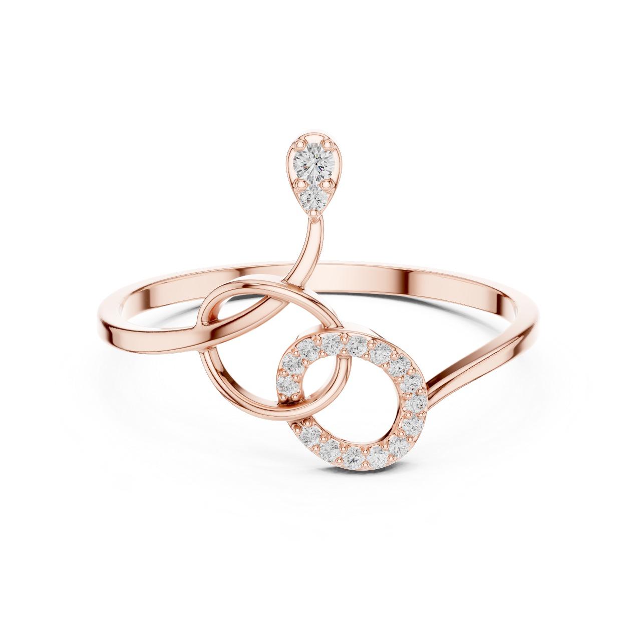 Loop & Drop Diamond Ring