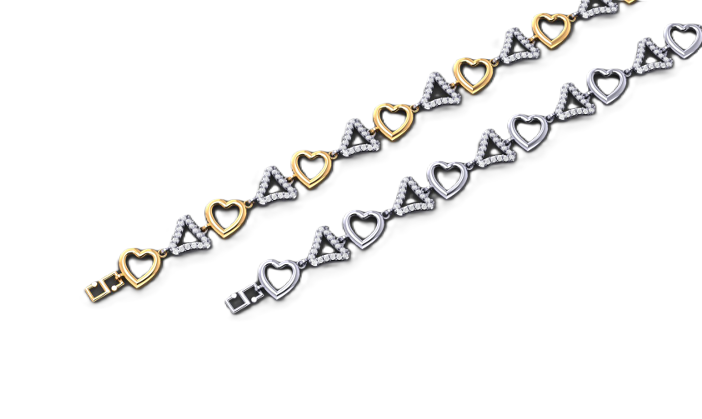 Heart & Arrow Diamond Anklet