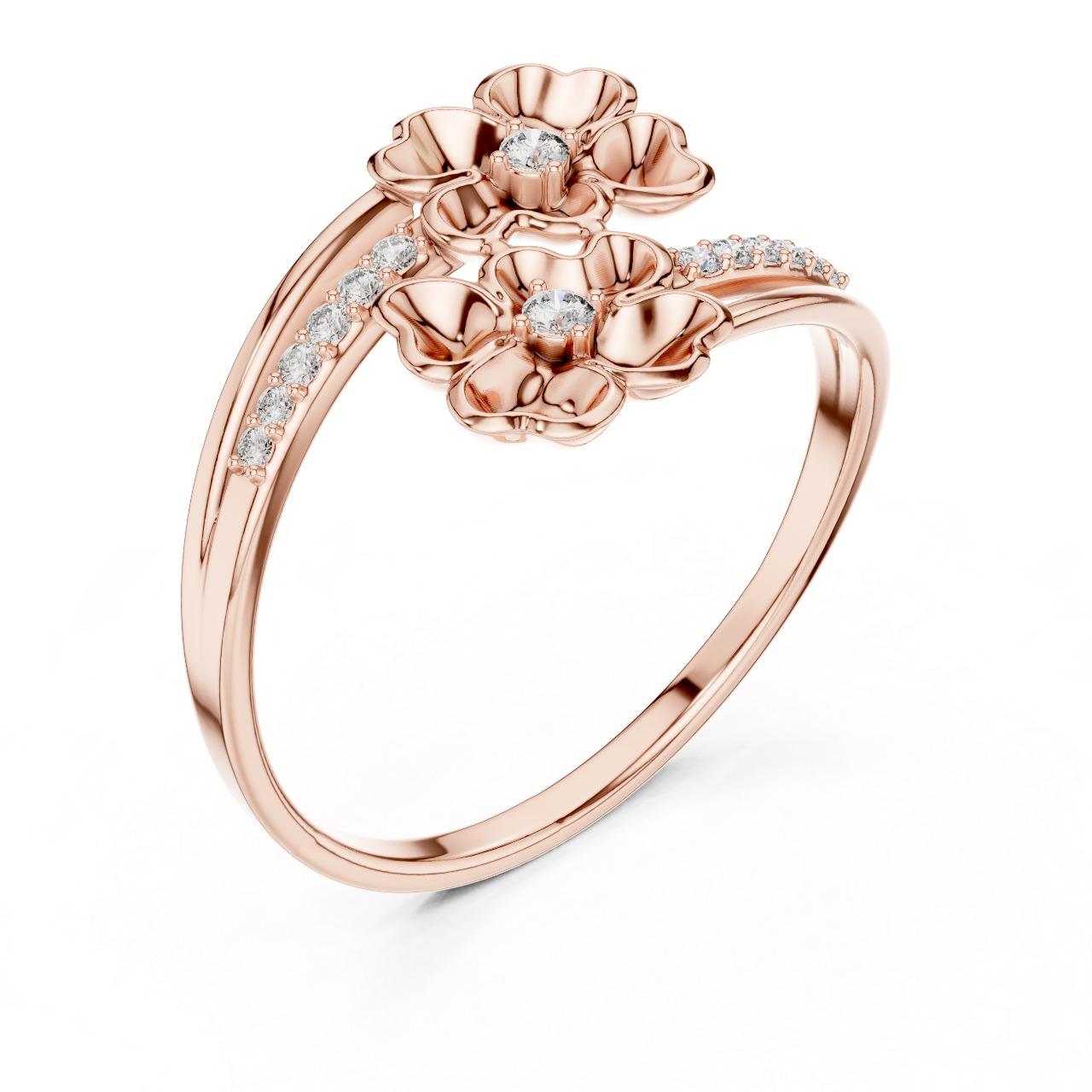 Triple Blossom Ring