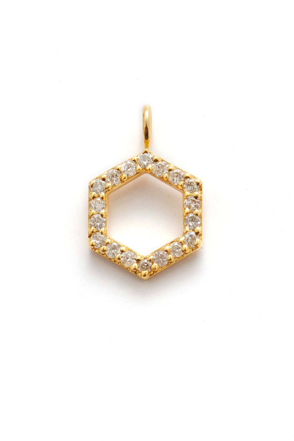 Hexagon Crystal Frame Pendant
