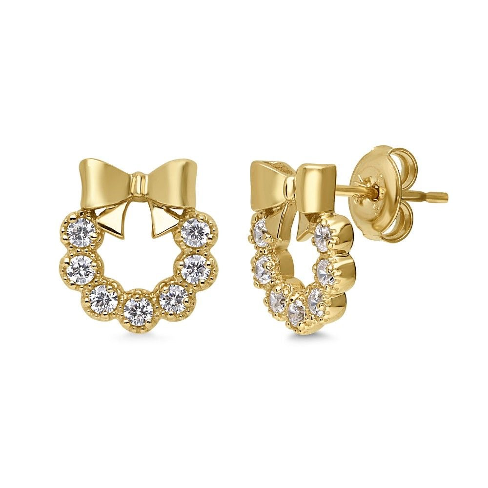 Radiant Heart Solitaire Studs